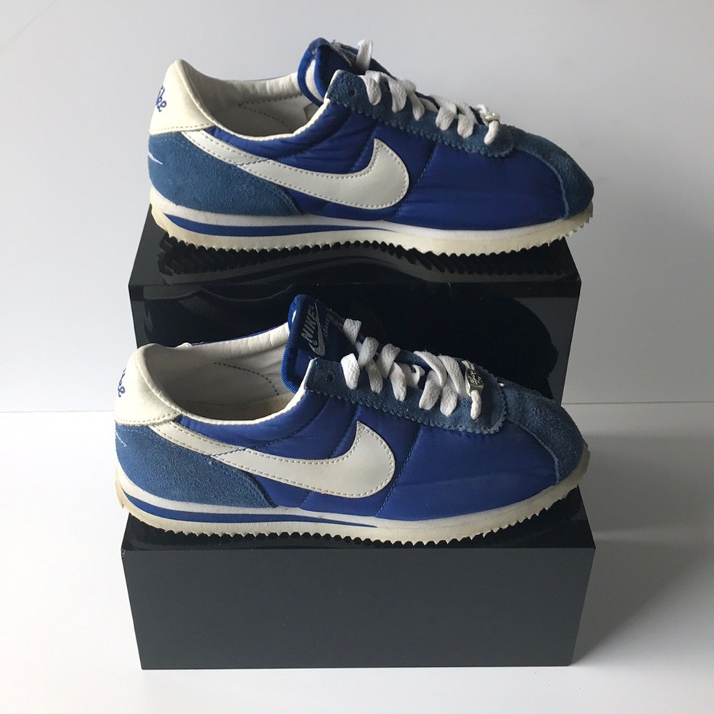 Vintage Nike Cortez Royal Blue and White.